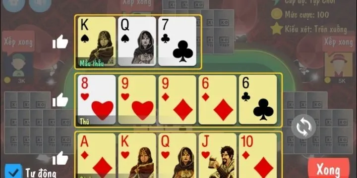 Lỗi sắp bài trong Mậu Binh chi tiết nhất