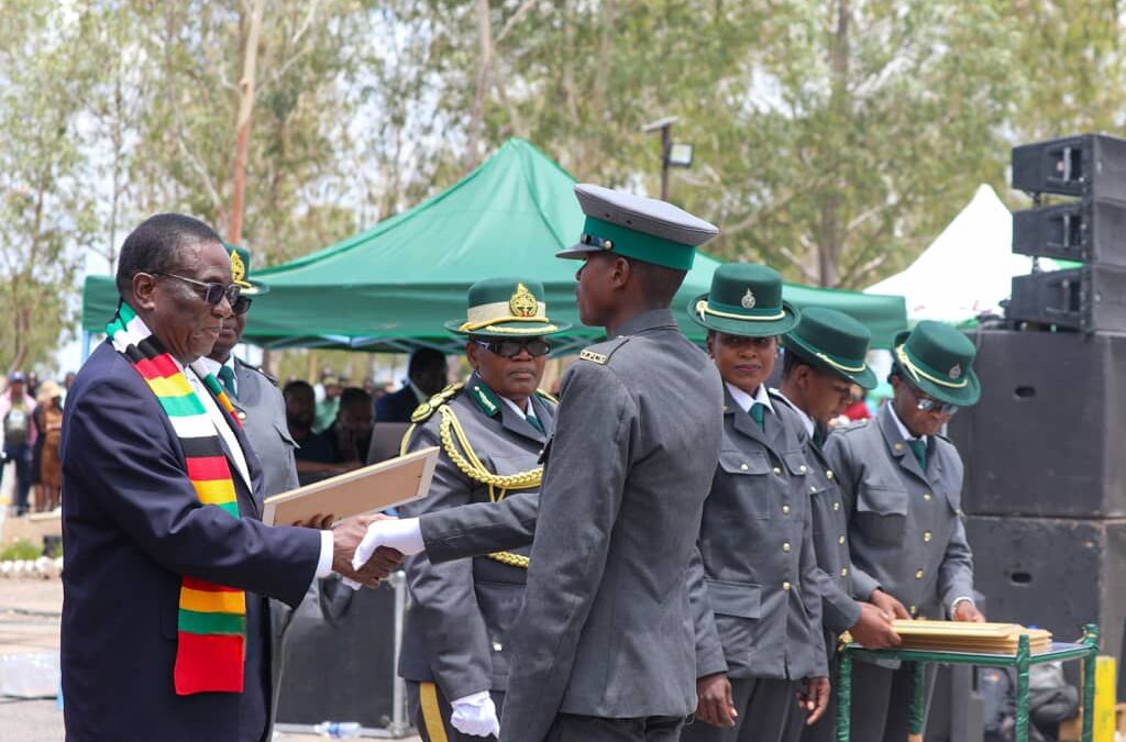 President Mnangagwa Presides Over ZPCS Pass-Out Parade